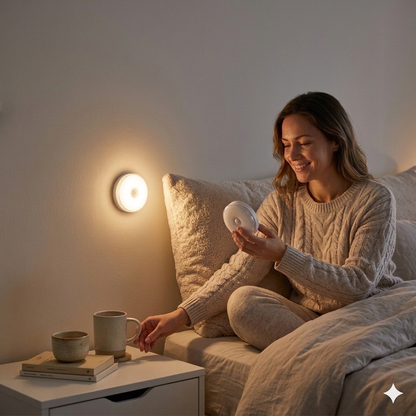 Luz nocturna LED inteligente con sensor de movimiento - Recargable por USB