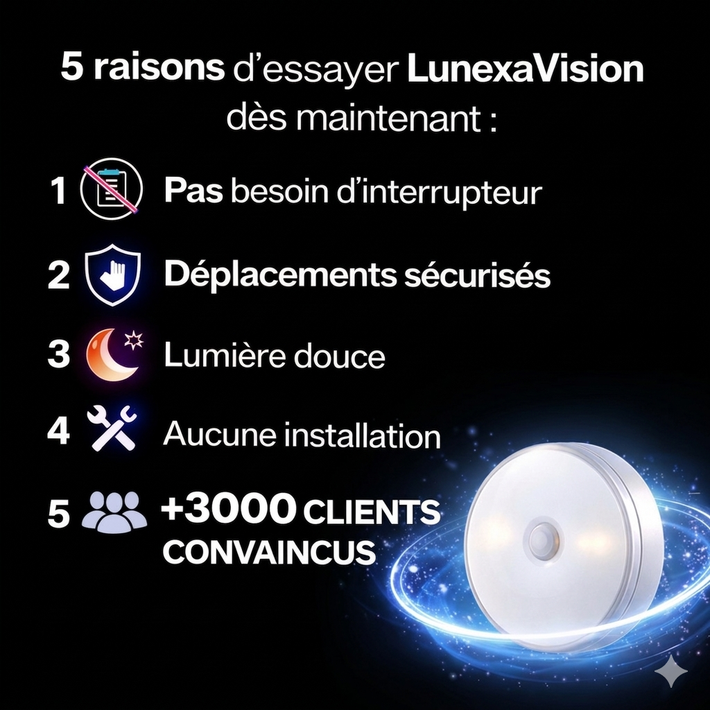 Luz nocturna LED inteligente con sensor de movimiento - Recargable por USB