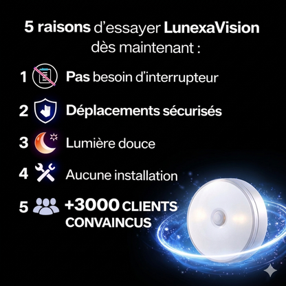 Luz nocturna LED inteligente con sensor de movimiento - Recargable por USB